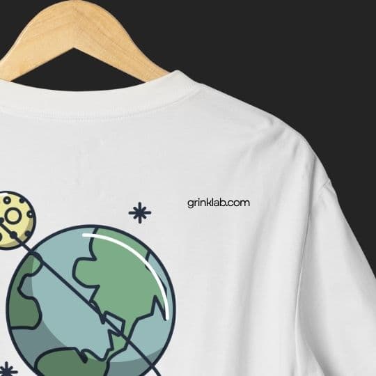Orbit Bloom Tee mockup
